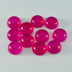 Riyogems 1 Stück roter Jaspis-Cabochon, 5 x 5 mm, runde Form, tolle Qualität, lose Edelsteine