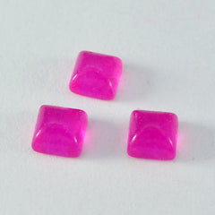 Riyogems 1 Stück roter Jaspis-Cabochon, 12 x 12 mm, quadratische Form, attraktiver Qualitäts-Edelstein