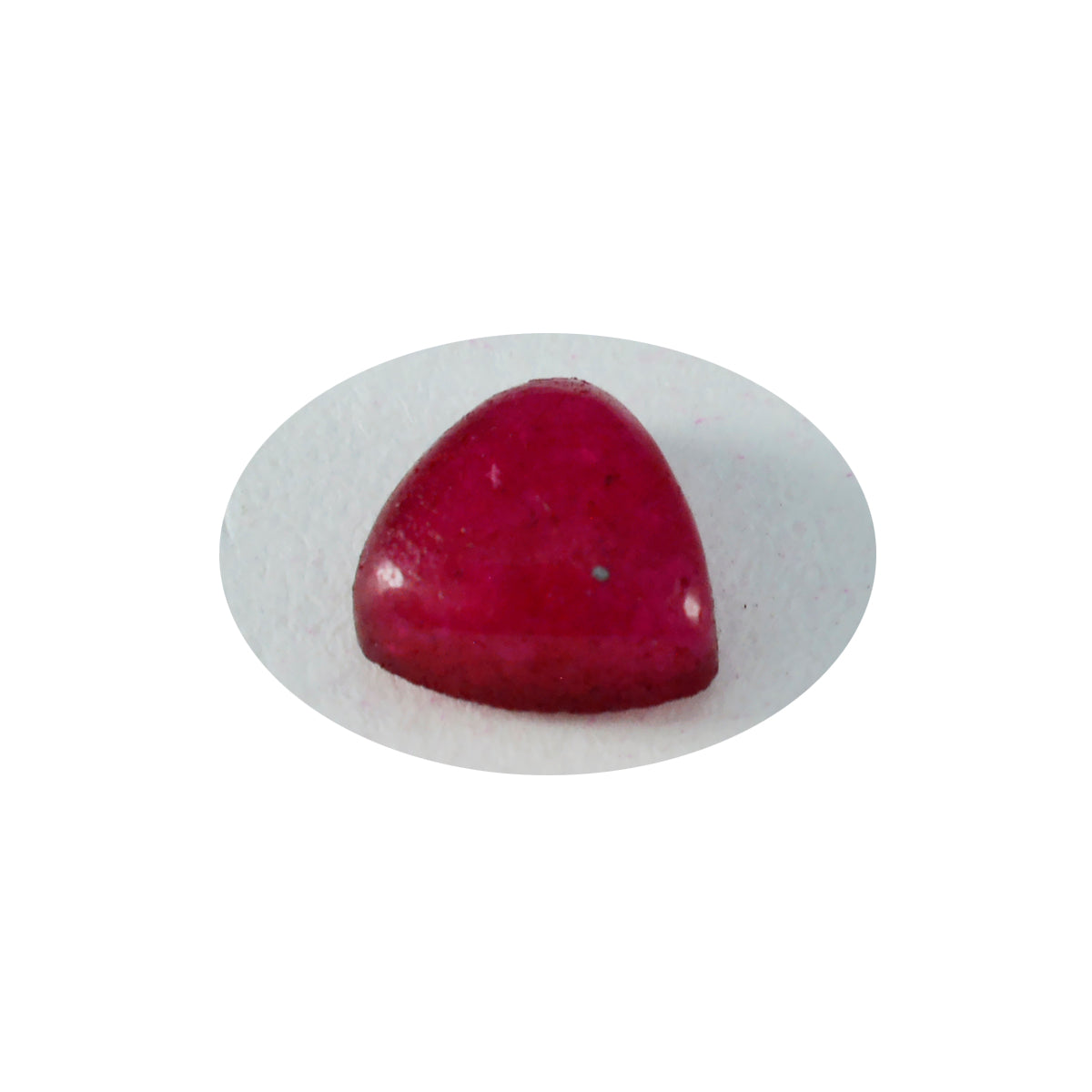 Riyogems 1 pieza cabujón de jaspe rojo 10x10 mm forma de billón gemas de buena calidad