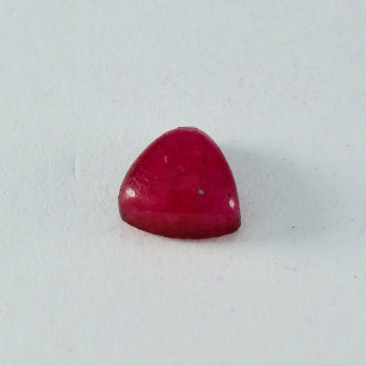 Riyogems 1 pieza cabujón de jaspe rojo 10x10 mm forma de billón gemas de buena calidad