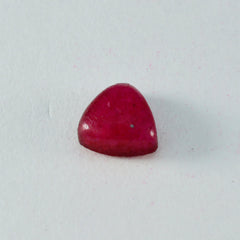 Riyogems – cabochon de jaspe rouge, 10x10mm, en forme de trillion, belles pierres précieuses de qualité, 1 pièce