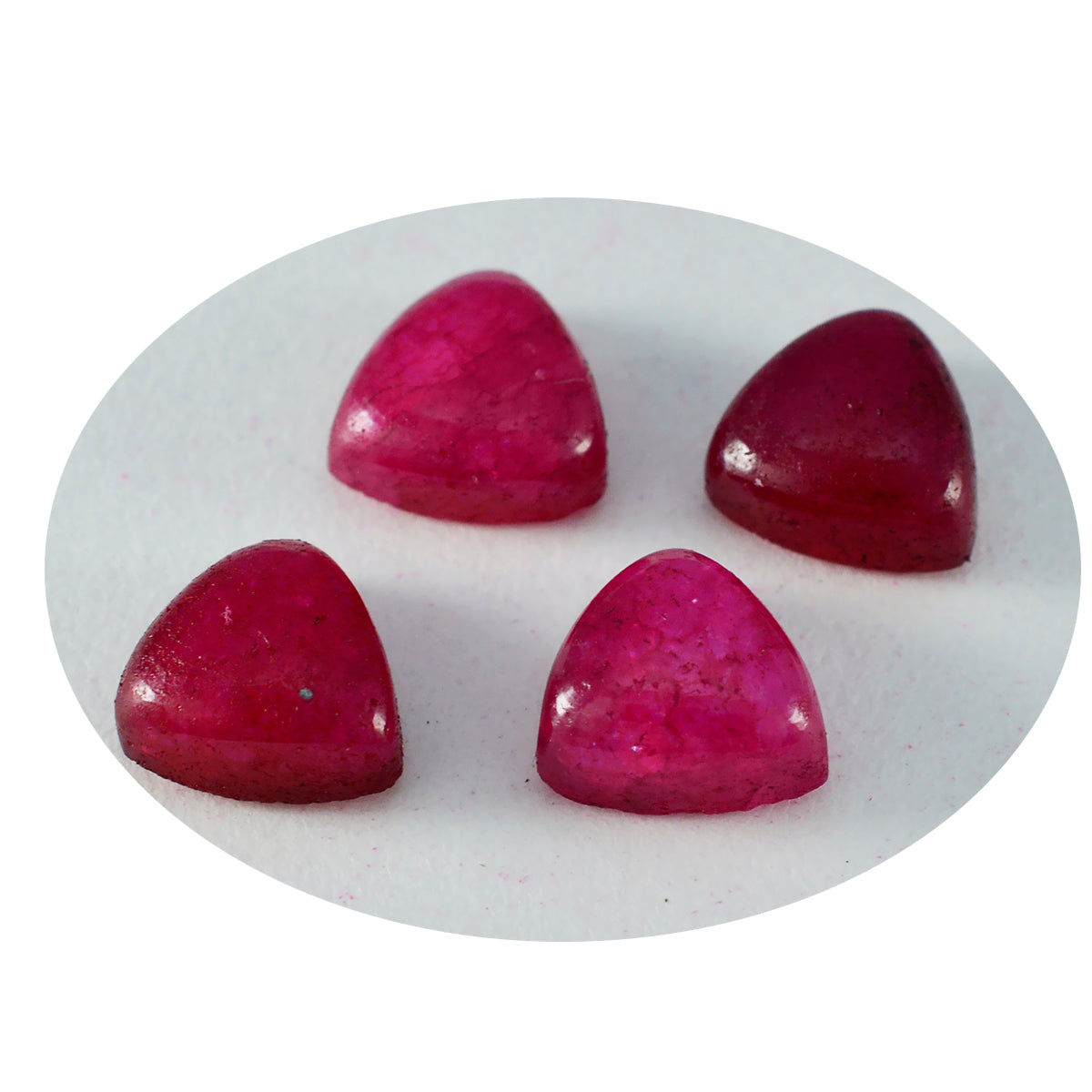 riyogems 1 st röd jaspis cabochon 7x7 mm biljoner form vacker kvalitet lös sten