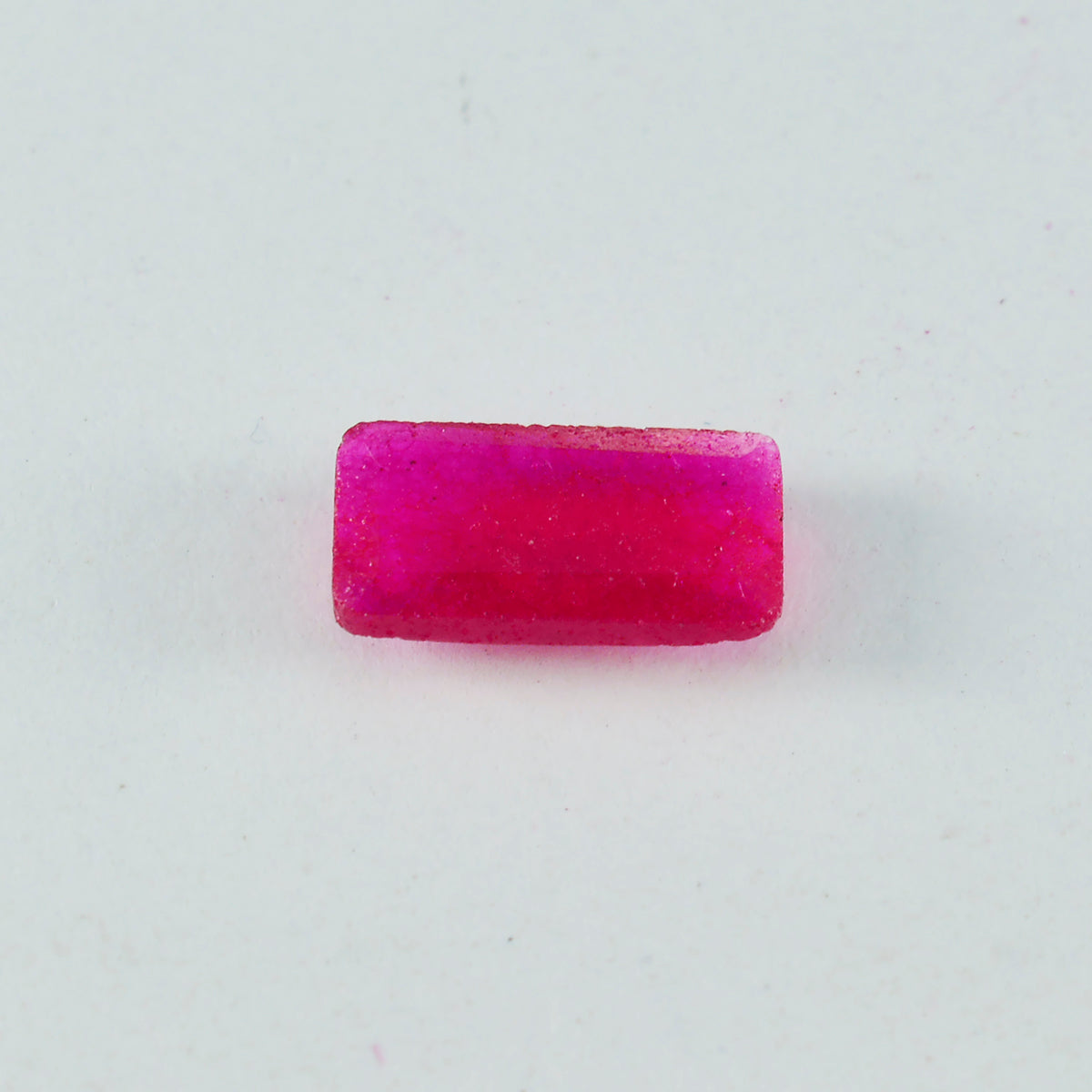 riyogems 1 pezzo di vero diaspro rosso sfaccettato 8x16 mm a forma di baguette, pietra di grande qualità