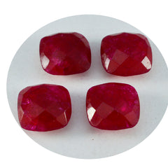 riyogems 1 st äkta röd jaspis facetterad 13x13 mm kudde formar en kvalitets lös pärla