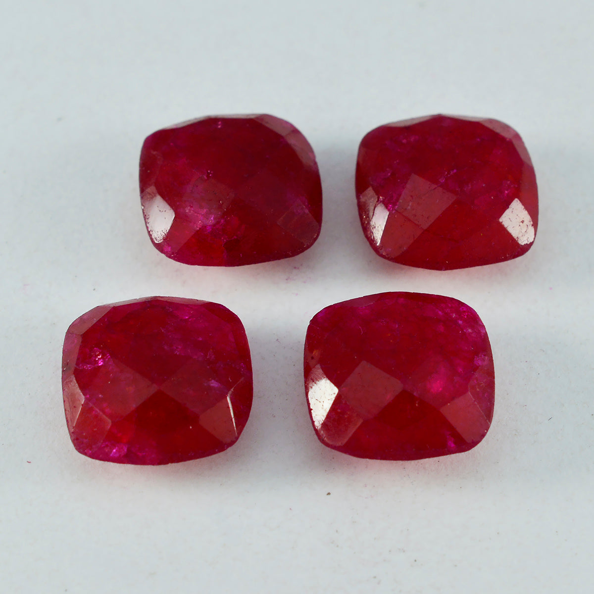 riyogems 1 st äkta röd jaspis facetterad 13x13 mm kudde formar en kvalitets lös pärla