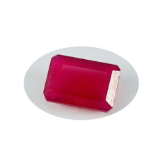 Riyogems 1PC natuurlijke rode jaspis gefacetteerd 10x12 mm achthoekige vorm mooie kwaliteit losse steen