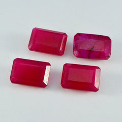 riyogems 1 st naturlig röd jaspis fasetterad 10x12 mm oktagonform vacker kvalitet lös sten
