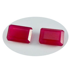 Riyogems, 1 pieza, jaspe rojo auténtico facetado, 12x16mm, forma octágono, gema de calidad atractiva