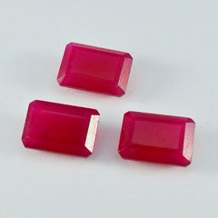 Riyogems 1PC Real Red Jasper Faceted 10x14 mm Octagon Shape handsome Quality Loose Gemstone