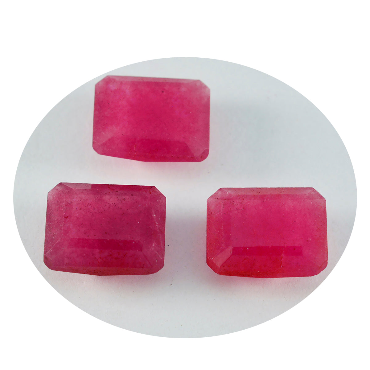 Riyogems 1PC echte rode jaspis gefacetteerd 6x8 mm achthoekige vorm steen van goede kwaliteit