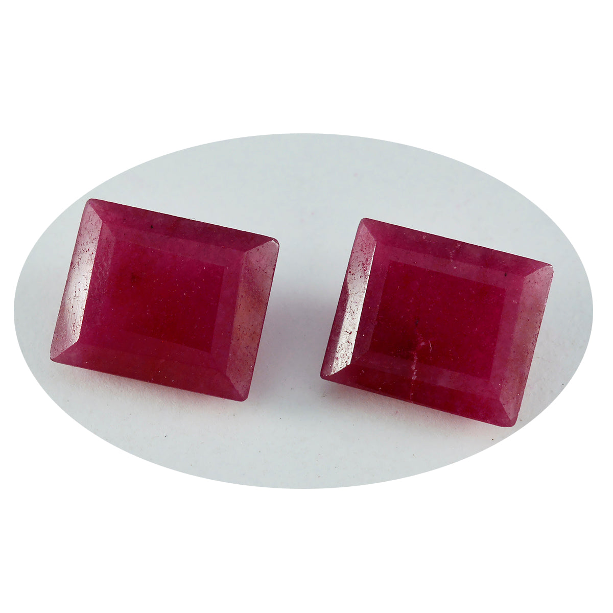 Riyogems 1PC natuurlijke rode jaspis gefacetteerd 7x9 mm achthoekige vorm mooie kwaliteit edelsteen