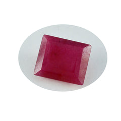 Riyogems 1 pièce véritable jaspe rouge à facettes 8x10mm forme octogonale belle qualité gemme en vrac