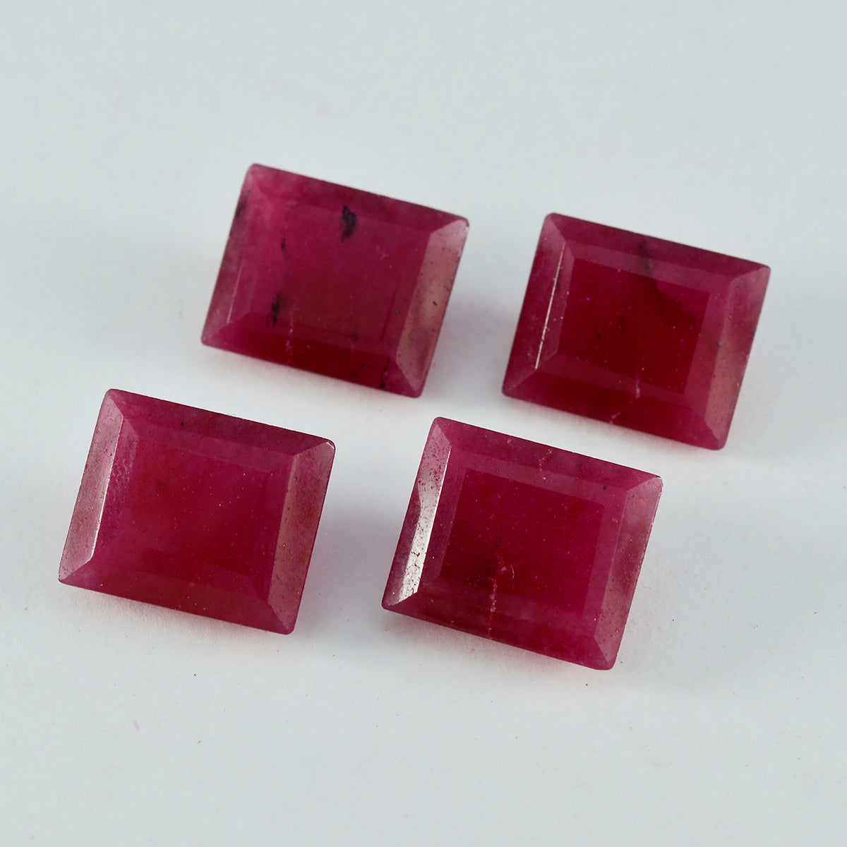 Riyogems 1PC echte rode jaspis gefacetteerd 9x11 mm achthoekige vorm aantrekkelijke kwaliteit losse edelstenen