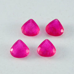 Riyogems 1PC Natural Red Jasper Faceted 13x13 mm Heart Shape wonderful Quality Stone