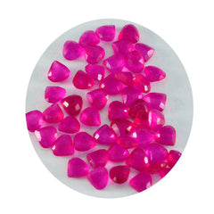 Riyogems 1PC natuurlijke rode jaspis gefacetteerd 4x4 mm hartvorm mooie kwaliteitsedelstenen