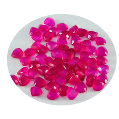 Riyogems 1PC echte rode jaspis gefacetteerd 5x5 mm hartvorm uitstekende kwaliteit steen