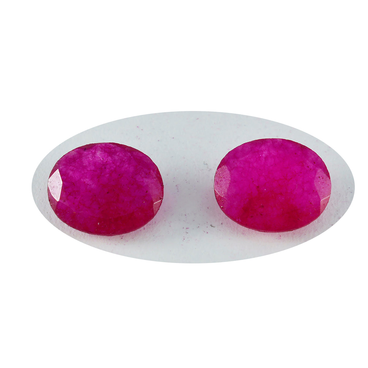 riyogems 1pz vero diaspro rosso sfaccettato 10x14 mm forma ovale gemme sfuse di bell'aspetto