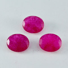 Riyogems 1PC Genuine Red Jasper Faceted 12x16 mm Oval Shape nice-looking Quality Loose Stone
