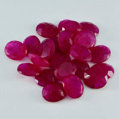 riyogems 1pc véritable jaspe rouge à facettes 9x11 mm forme ovale jolie pierre précieuse de qualité