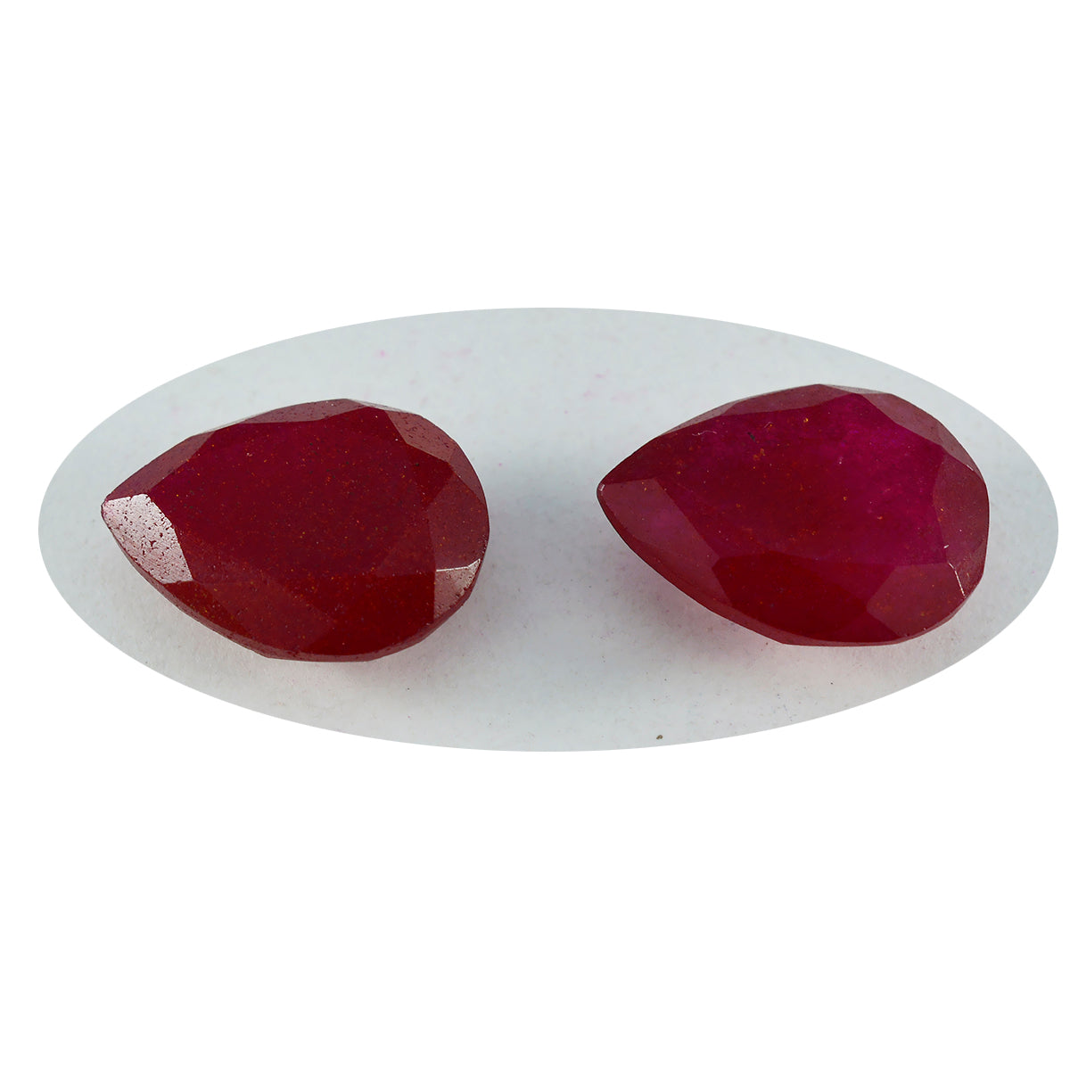 Riyogems 1PC echte rode jaspis gefacetteerd 8x12 mm peervorm geweldige kwaliteit losse edelsteen