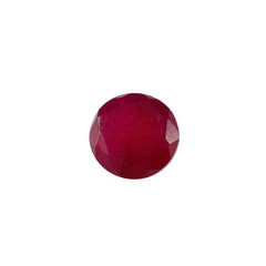 Riyogems 1 pieza de jaspe rojo real facetado de 0.433 x 0.433 in, forma redonda, calidad AA, piedra preciosa suelta