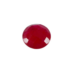 Riyogems 1 Stück natürlicher roter Jaspis, facettiert, 13 x 13 mm, runde Form, A+-Qualitätsedelsteine
