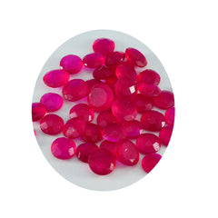 Riyogems 1 pieza jaspe rojo auténtico facetado 5x5mm forma redonda gemas de excelente calidad