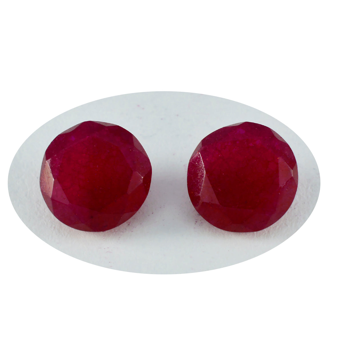 Riyogems 1PC Genuine Red Jasper Faceted 9x9 mm Round Shape cute Quality Loose Gems