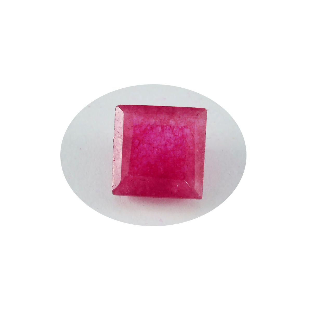 Riyogems 1PC echte rode jaspis gefacetteerd 10x10 mm vierkante vorm mooie kwaliteitsedelsteen