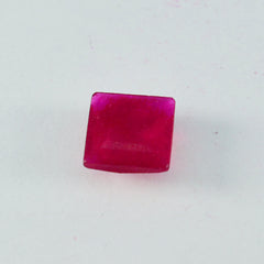 Riyogems 1 pieza jaspe rojo Natural facetado 15x15mm forma cuadrada gemas sueltas de buena calidad