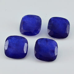 riyogems 1 шт. натуральная синяя яшма ограненная 12x12 мм в форме подушки хорошее качество драгоценные камни