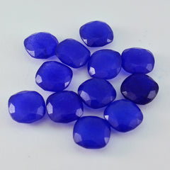 Riyogems 1PC Genuine Blue Jasper Faceted 6x6 mm Cushion Shape A Quality Gemstone