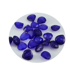 riyogems 1 шт. настоящая синяя яшма граненая 4x4 мм в форме сердца прекрасное качество свободный драгоценный камень