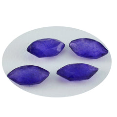 riyogems 1шт настоящая синяя яшма граненая 7x14 мм форма маркиза + качественный драгоценный камень