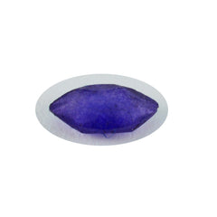 riyogems 1 pz autentico diaspro blu sfaccettato 8x16 mm forma marquise gemma sfusa di qualità a+1