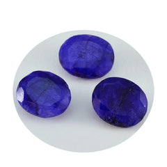 riyogems 1 st naturlig blå jaspis facetterad 9x11 mm oval form snygg kvalitetsädelsten