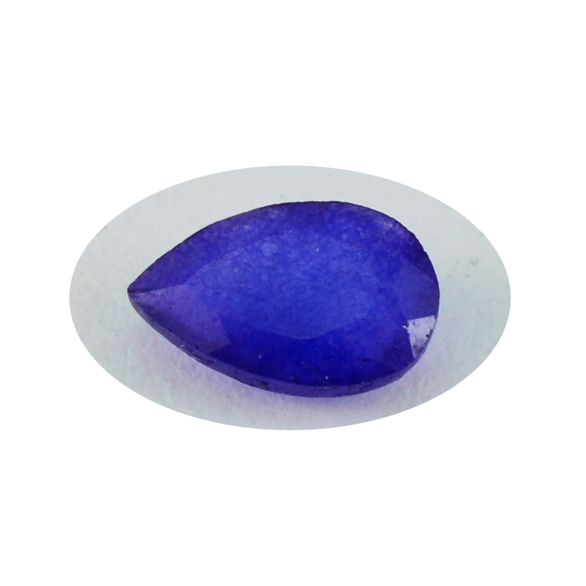 Riyogems 1PC Genuine Blue Jasper Faceted 12x16 mm Pear Shape wonderful Quality Loose Stone