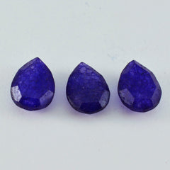 riyogems 1 шт. натуральная синяя яшма граненая 7x10 мм драгоценный камень грушевидной формы отличного качества