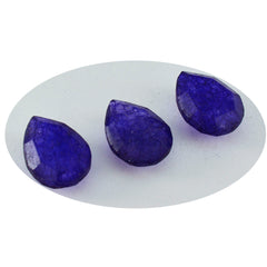 riyogems 1 шт. натуральная синяя яшма ограненная 8x12 мм грушевидная форма фантастическое качество свободный драгоценный камень