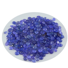 riyogems 1 st naturlig blå jaspis fasetterad 2x2 mm rund form söt kvalitet lös ädelsten