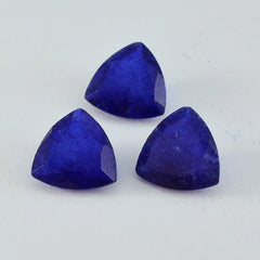 riyogems 1pc ナチュラル ブルー ジャスパー ファセット 12x12 mm 兆形状の驚くべき品質の石