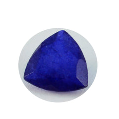 Riyogems 1PC Real Blue Jasper Faceted 13x13 mm Trillion Shape wonderful Quality Gemstone
