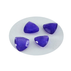 riyogems 1 шт. натуральная синяя яшма ограненная 6x6 мм форма триллиона довольно качественный свободный драгоценный камень