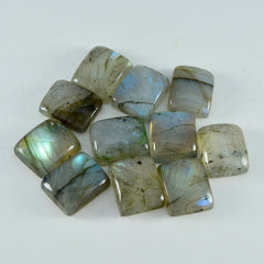 Riyogems 1PC Grey Labradorite Cabochon 10x14 mm Octagon Shape A+1 Quality Gem