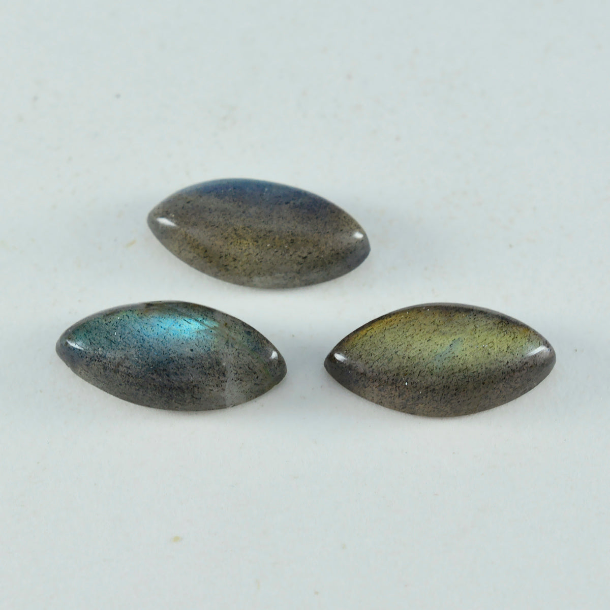 riyogems 1pc grey labradorite cabochon 11x22 mm marquise shape startling quality gems