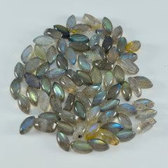 Riyogems 1PC Grey Labradorite Cabochon 3x6 mm Marquise Shape nice-looking Quality Gems