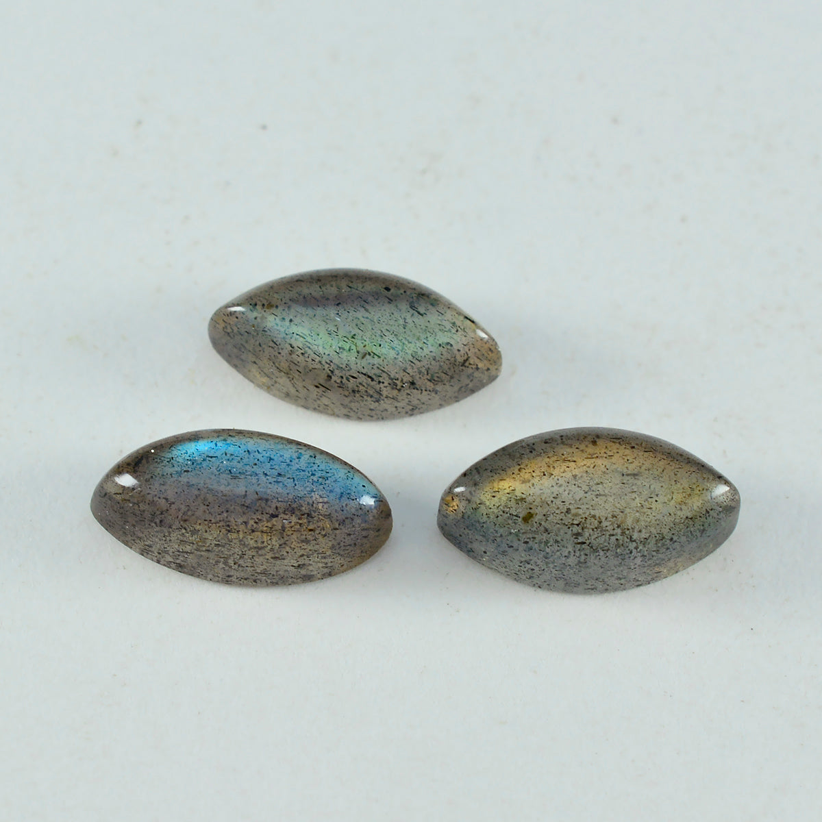 riyogems 1pc grey labradorite cabochon 8x16 mm marquise shape handsome quality loose stone