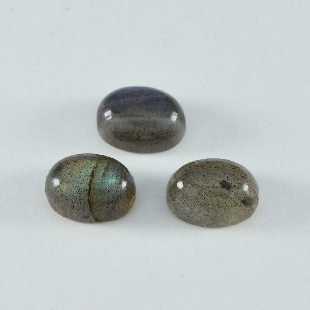 Riyogems 1PC grijze labradoriet cabochon 3x5 mm ovale vorm A1 kwaliteit losse steen