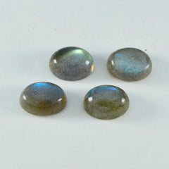 riyogems 1pc cabochon labradorite grise 6x8 mm forme ovale belles pierres précieuses de qualité