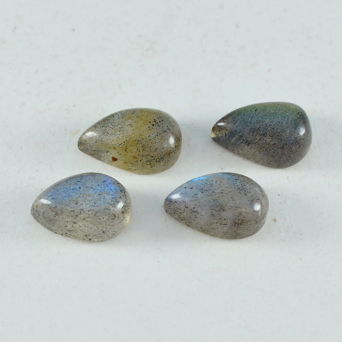 riyogems 1 шт. серый лабрадор кабошон 6x9 мм грушевидной формы красивый качественный драгоценный камень